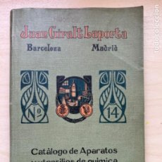 Catálogos publicitarios: CATALOGO APARATOS QUIMICA LABORATORIOS CIENTIFICOS JUAN GIRALT 1920