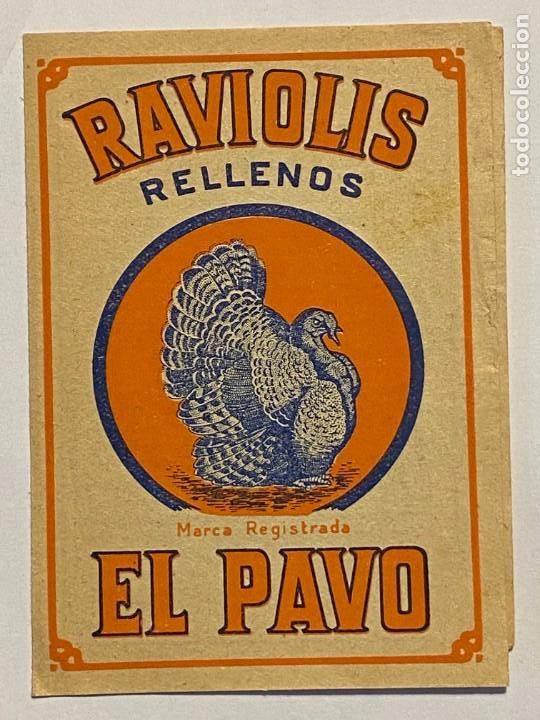 Cat&aacute;logos publicitarios: RAVIOLIS RELLENOS EL PAVO . DIPTICO - Foto 1