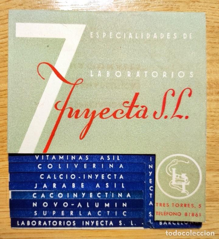 Advertising Catalogs: LIBRILLO PUBLICIDAD FARMACIA MEDICINA INYECTA