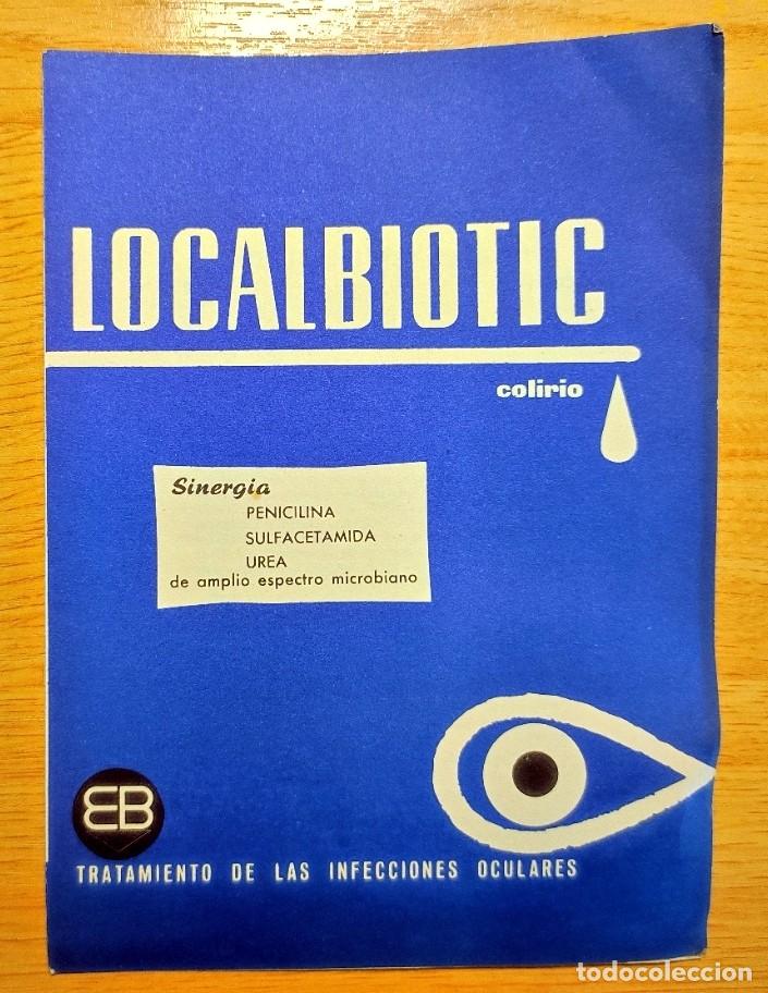 Catalogues publicitaires: PUBLICIDAD MEDICINA FARMACIA LOCALBIOTIC COLIRIO LABORATORIO BOIZOT MADRID
