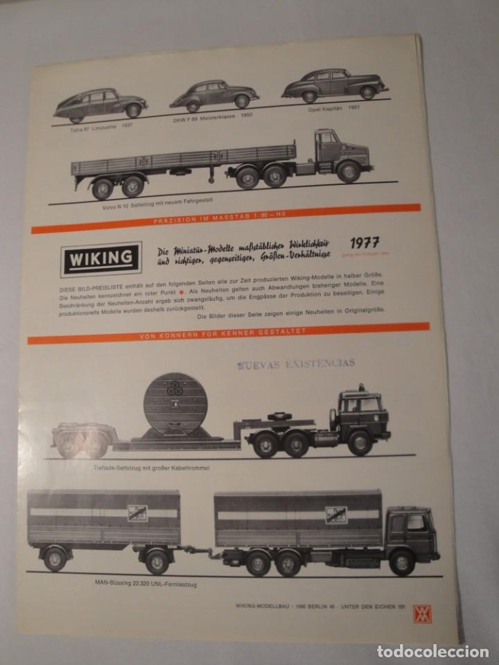 Cat&aacute;logos publicitarios: Cat&aacute;logo Wiking, a&ntilde;o 1977 (Tr&iacute;ptico). En Alem&aacute;n. - Foto 1