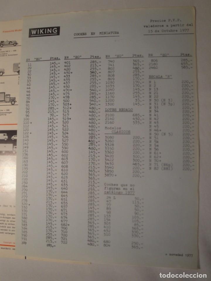 Cat&aacute;logos publicitarios: Cat&aacute;logo Wiking, a&ntilde;o 1977 (Tr&iacute;ptico). En Alem&aacute;n. - Foto 4