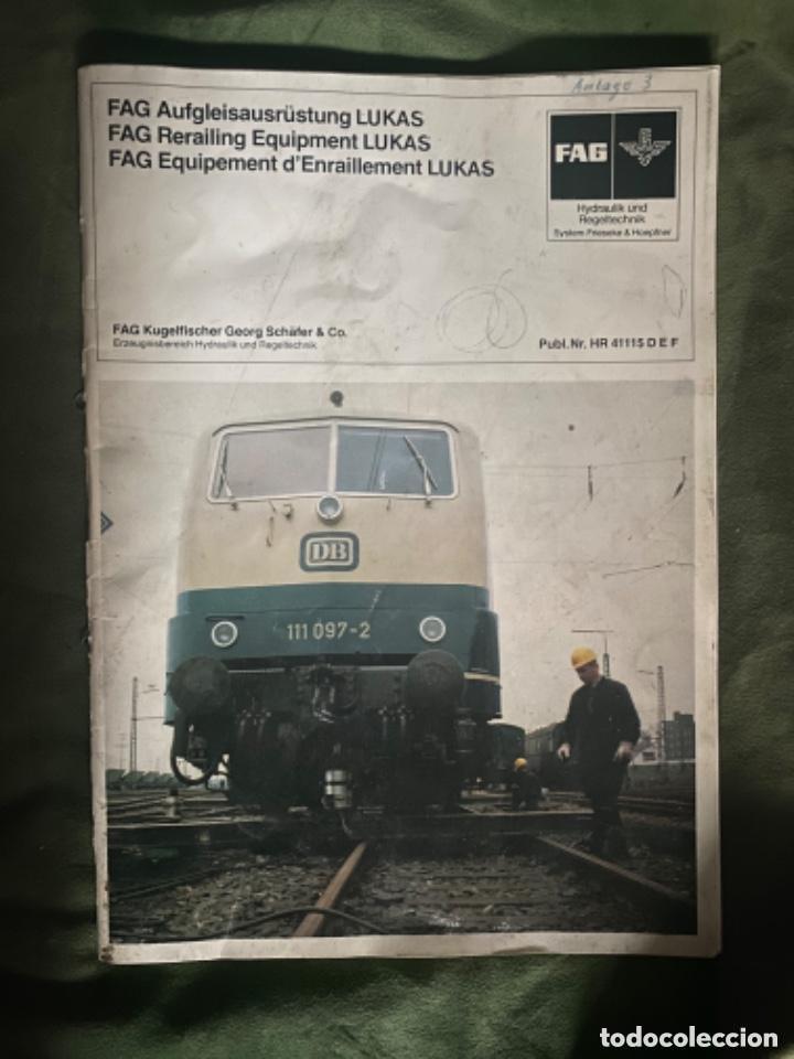 Cat&aacute;logos publicitarios: ANTIGUO CAT&Aacute;LOGO FAG TRENES FERROCARRILES TEEN