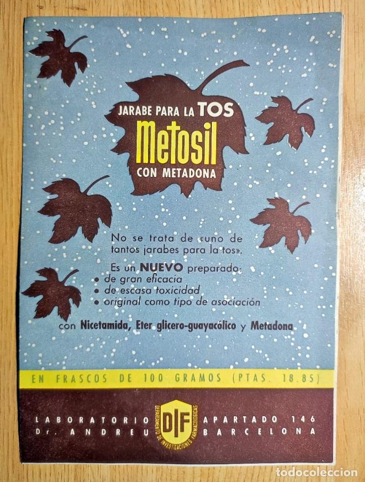 Catalogues publicitaires: TRIPTICO PUBLICIDAD METOSIL JARABE PARA LA TOS CON METADONA LABORATORIO DR ANDREU FARMACIA MEDICINA