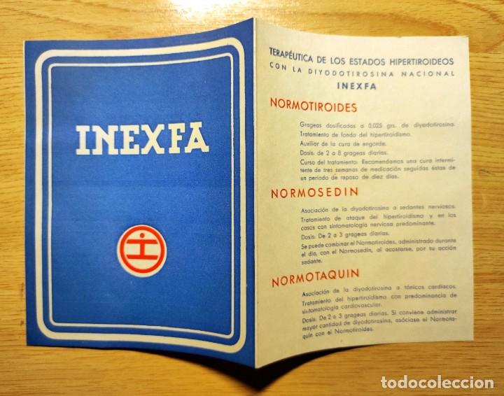 Catalogues publicitaires: FOLLETO PUBLICIDAD FARMACIA MEDICINA LABORATORIO INEXFA BARCELONA