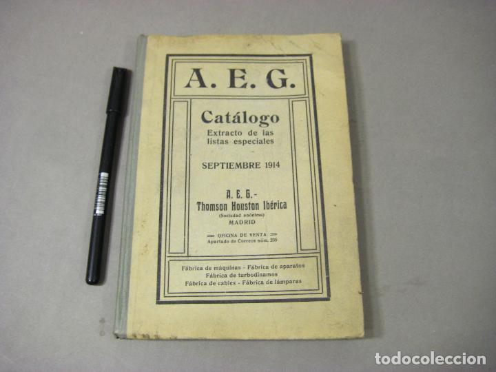 Cat&aacute;logos publicitarios: CAT&Aacute;LOGO AEG DE SEPTIEMBRE DE 1914. EQUIPOS Y MATERIAL EL&Eacute;CTRICO