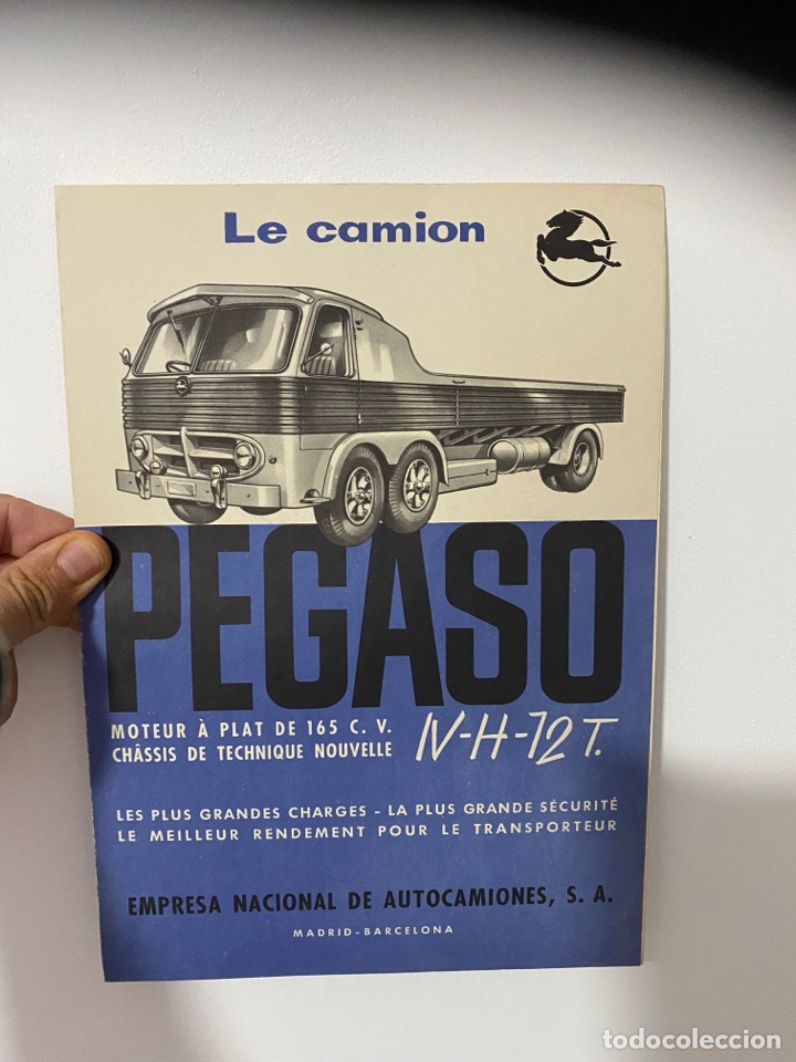 Cat&aacute;logos publicitarios: Cami&oacute;n PEGASO, cat&aacute;logo muy antiguo de prototipo
