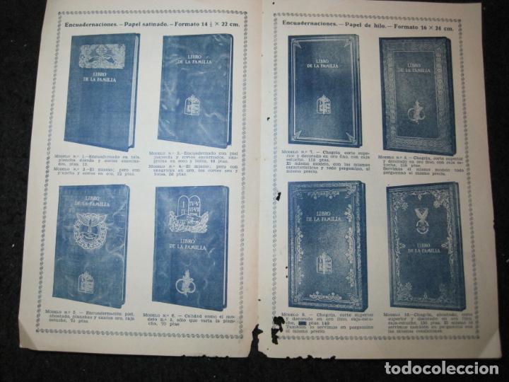 Cat&aacute;logos publicit&aacute;rios: LIBRO DE LA FAMILIA-EDITORIAL BALMES-CATALOGO PUBLICIDAD-VER FOTOS-(K-7299)