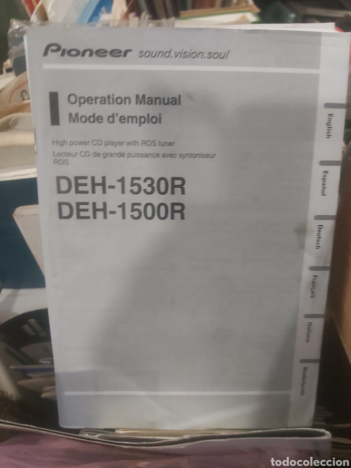 Werbekataloge: Cat&aacute;logo Manual Pioneer CD modo empleo DEH 1530.R
