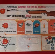 Catálogos publicitarios: CATALOGO , POSTER CARABINAS DE BALIBES GAMO. Lote 364090961
