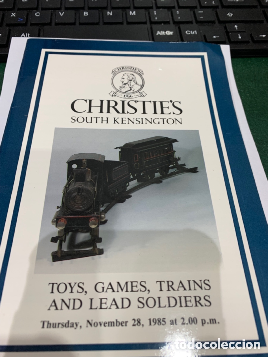 Catalogues publicitaires: Catalogo de subasta de la Galeria Christie&rsquo;s - Juguetes - trenes - soldados - de 1985