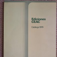 Catálogos publicitarios: CATÁLOGO EDICIONES CEAC 1979. Lote 366714486