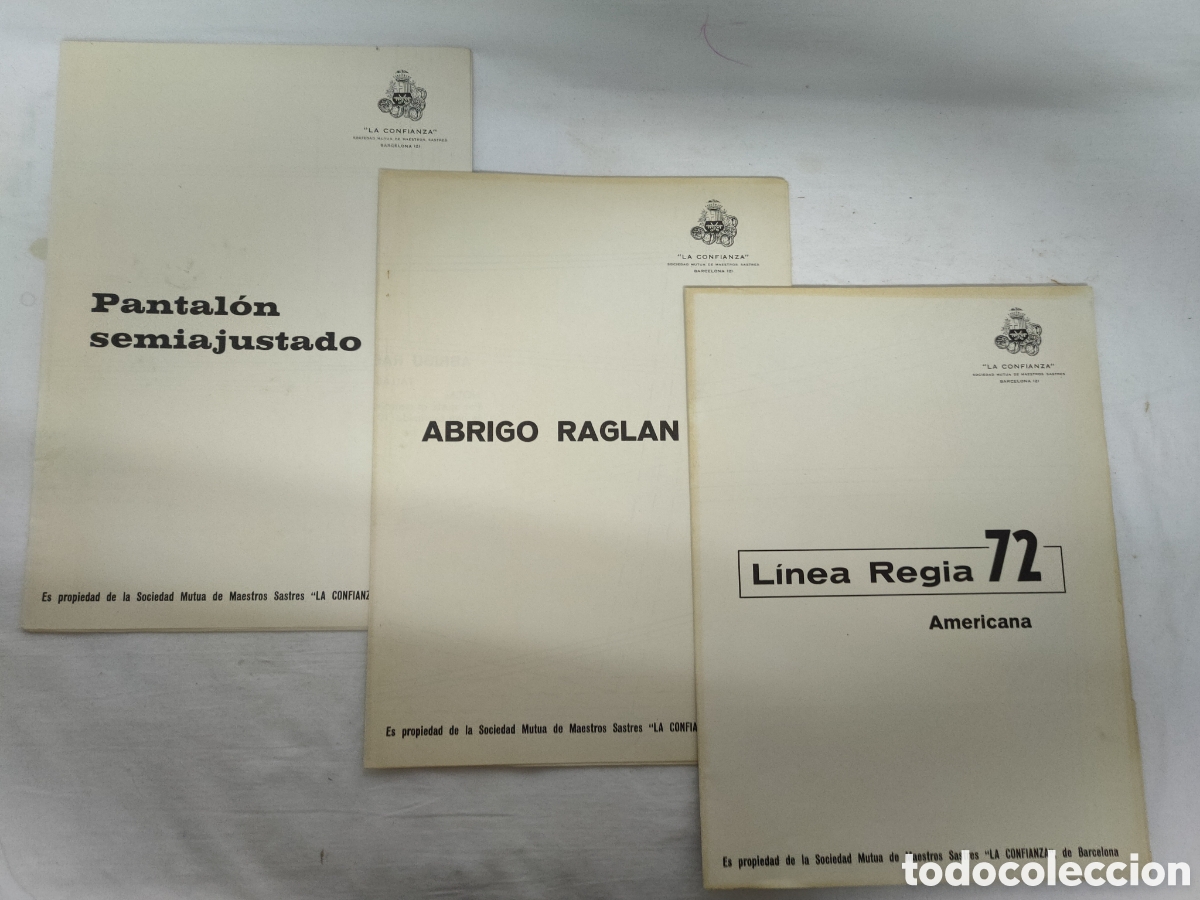 Cat&aacute;logos publicit&aacute;rios: LA CONFIANZA.SOCIEDAD DE MAESTROS SASTRES.MAS TRES PATRONES DE TAMA&Ntilde;O REAL DE ONOFRE AYALA.