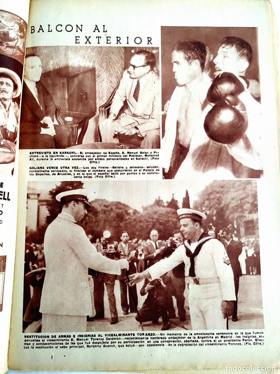Cat&aacute;logos publicit&aacute;rios: ABC, 1955 - COMBATE BOXEO GALIANA CONTRA JANESENS - NOTICIA Y FOTO