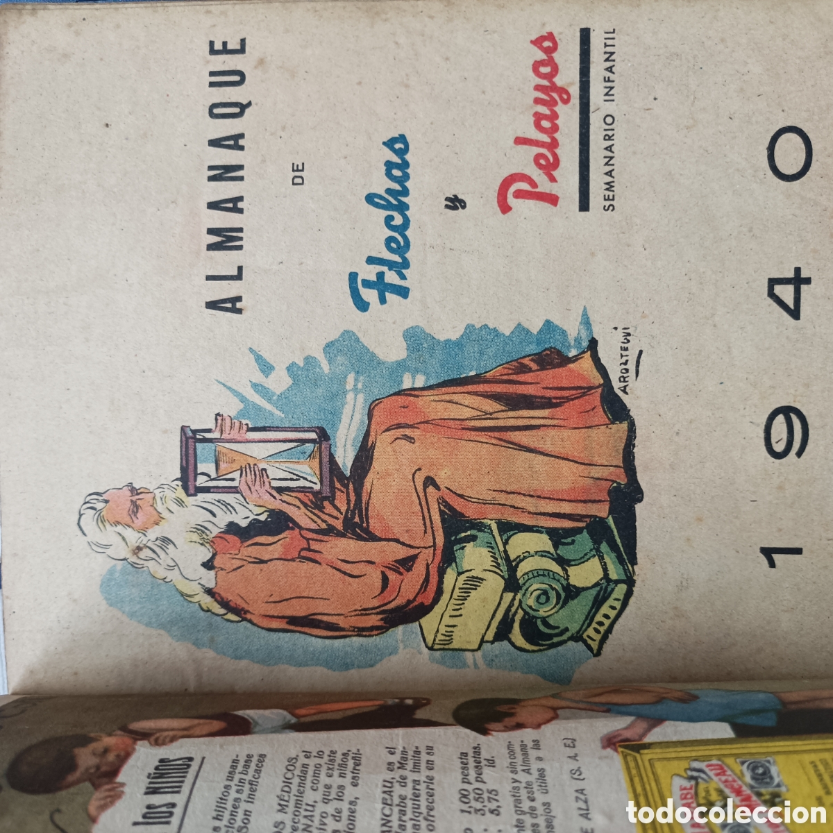 Cat&aacute;logos publicitarios: Almanaque de Flechas y Pelayos 1940. - Foto 2