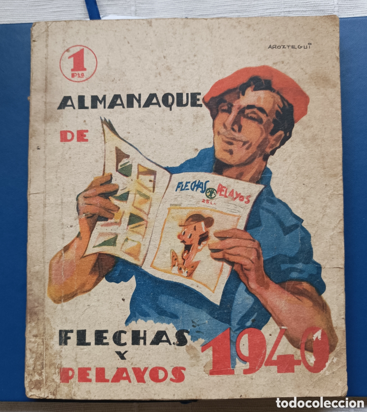 Cat&aacute;logos publicitarios: Almanaque de Flechas y Pelayos 1940. - Foto 1