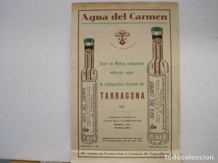 Cataloghi pubblicitari: AGUA DEL CARMEN-TARRAGONA-CATALOGO PUBLICIDAD-VER FOTOS-(K-7694)