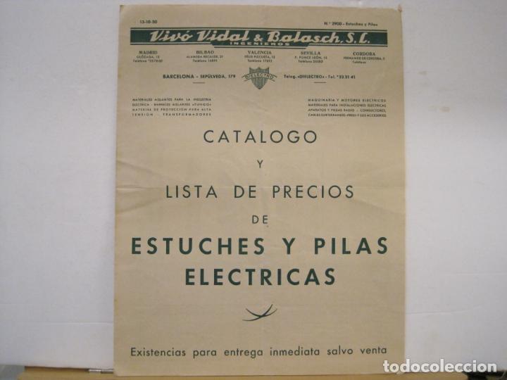 Cataloghi pubblicitari: VIVO VIDAL & BALASCH SL INGENIEROS-ESTUCHES Y PILAS ELECTRICA-CATALOGO PUBLICIDAD-VER FOTOS-(K-7750)