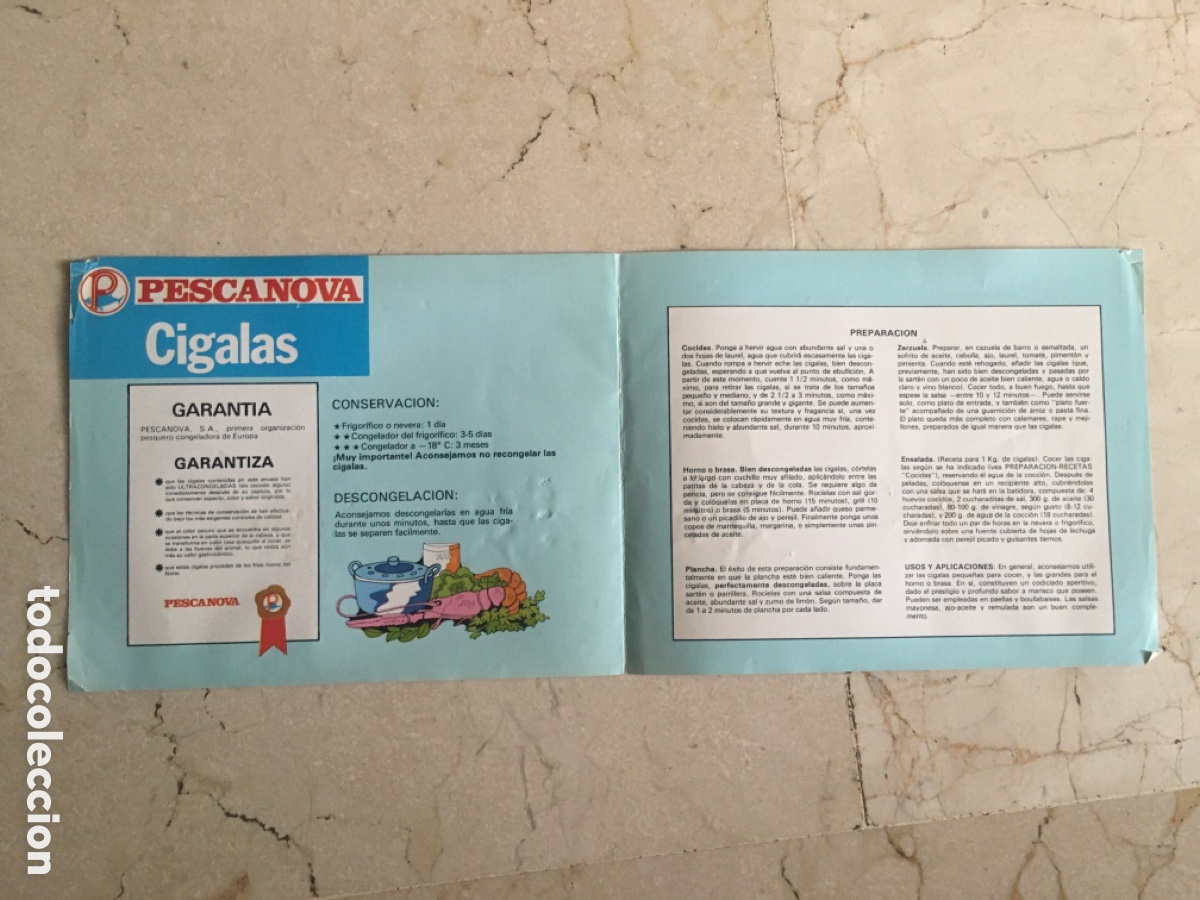 Cat&aacute;logos publicitarios: Receta cigalas Pescanova - Foto 2