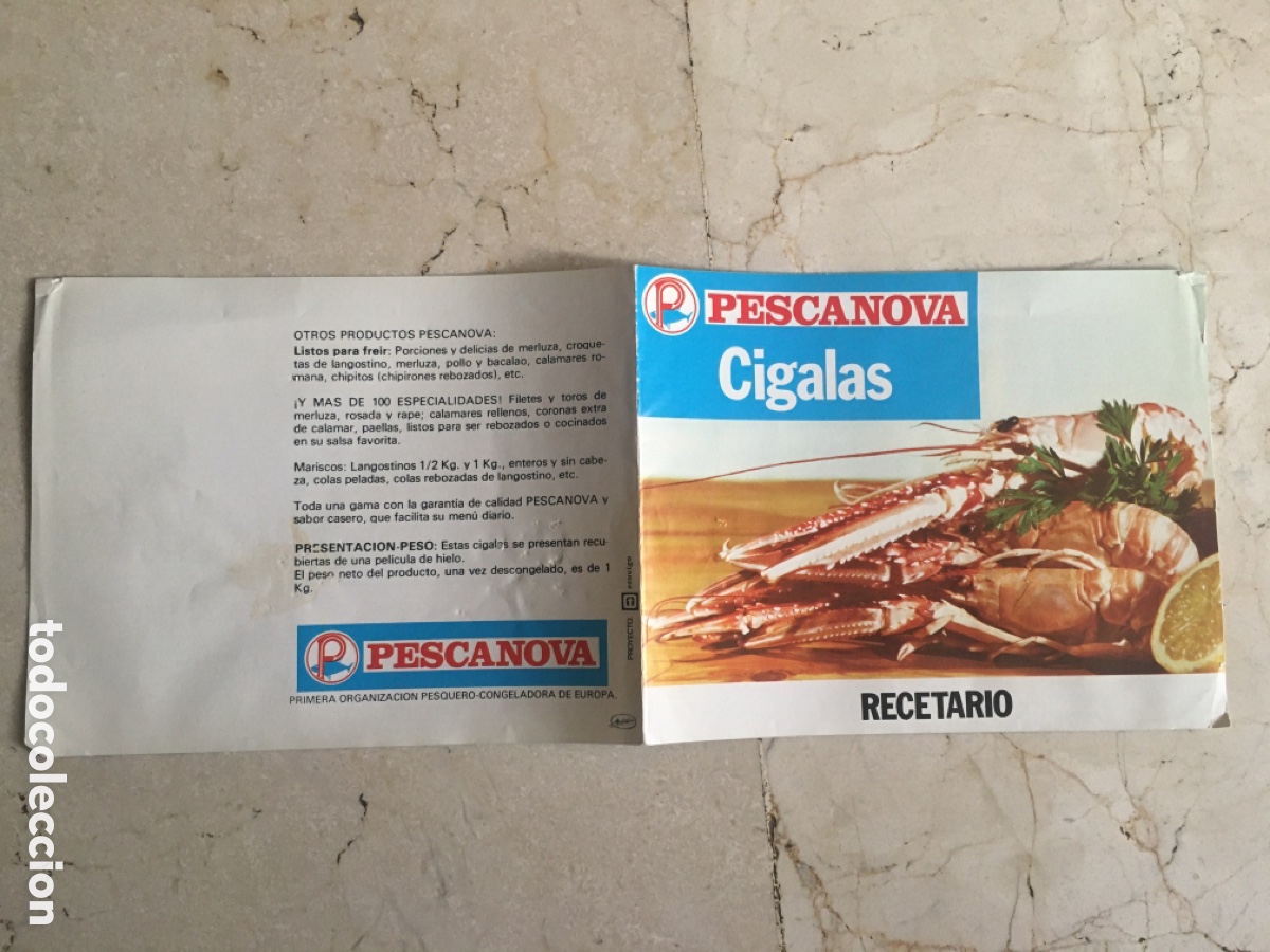 Cat&aacute;logos publicitarios: Receta cigalas Pescanova - Foto 1
