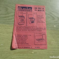 Catálogos publicitarios: FOLLETO PROPAGANDÍSTICO DE: SALA, LA COCINA DE ESPAÑA- CON MÁS DE 30 MODELOS- MIDE-16X11 C.