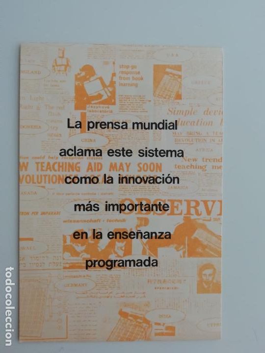 Cat&aacute;logos publicitarios: Folleto publicitario Tematron Programmed Language Systems 1974 - Foto 1
