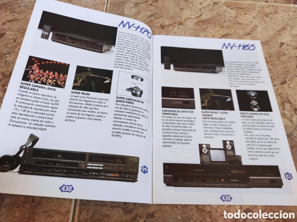 Cat&aacute;logos publicitarios: Antiguo Cat&aacute;logo V&iacute;deo VHS Panasonic - - Foto 2