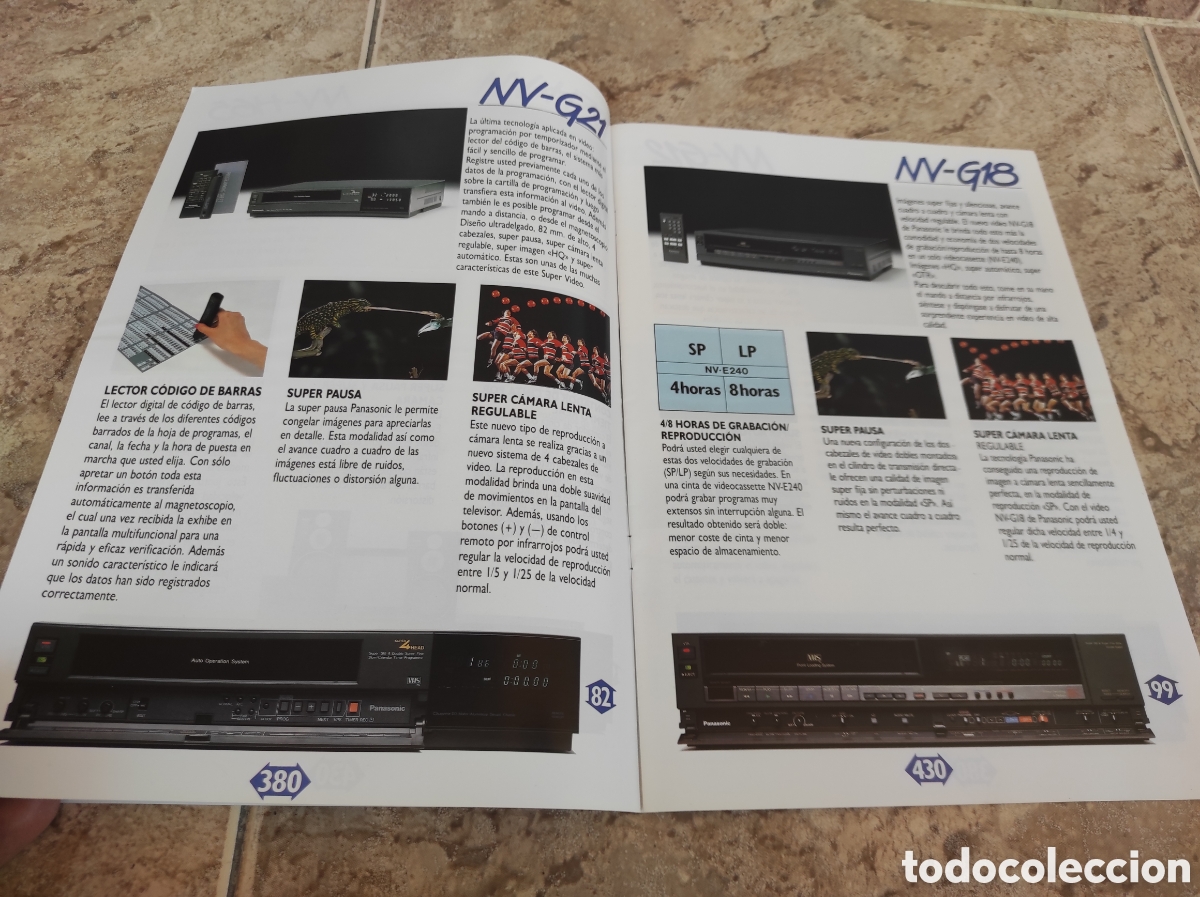 Cat&aacute;logos publicitarios: Antiguo Cat&aacute;logo V&iacute;deo VHS Panasonic - - Foto 3