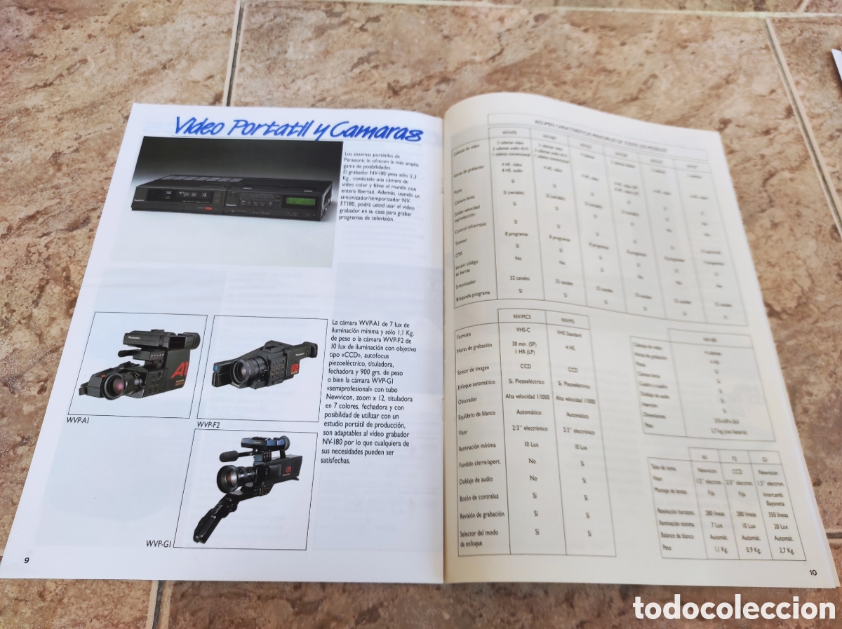 Cat&aacute;logos publicitarios: Antiguo Cat&aacute;logo V&iacute;deo VHS Panasonic - - Foto 6