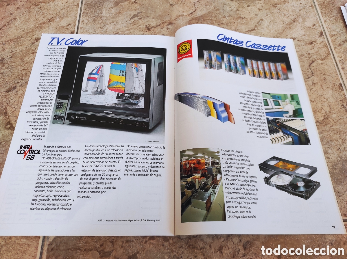 Cat&aacute;logos publicitarios: Antiguo Cat&aacute;logo V&iacute;deo VHS Panasonic - - Foto 7