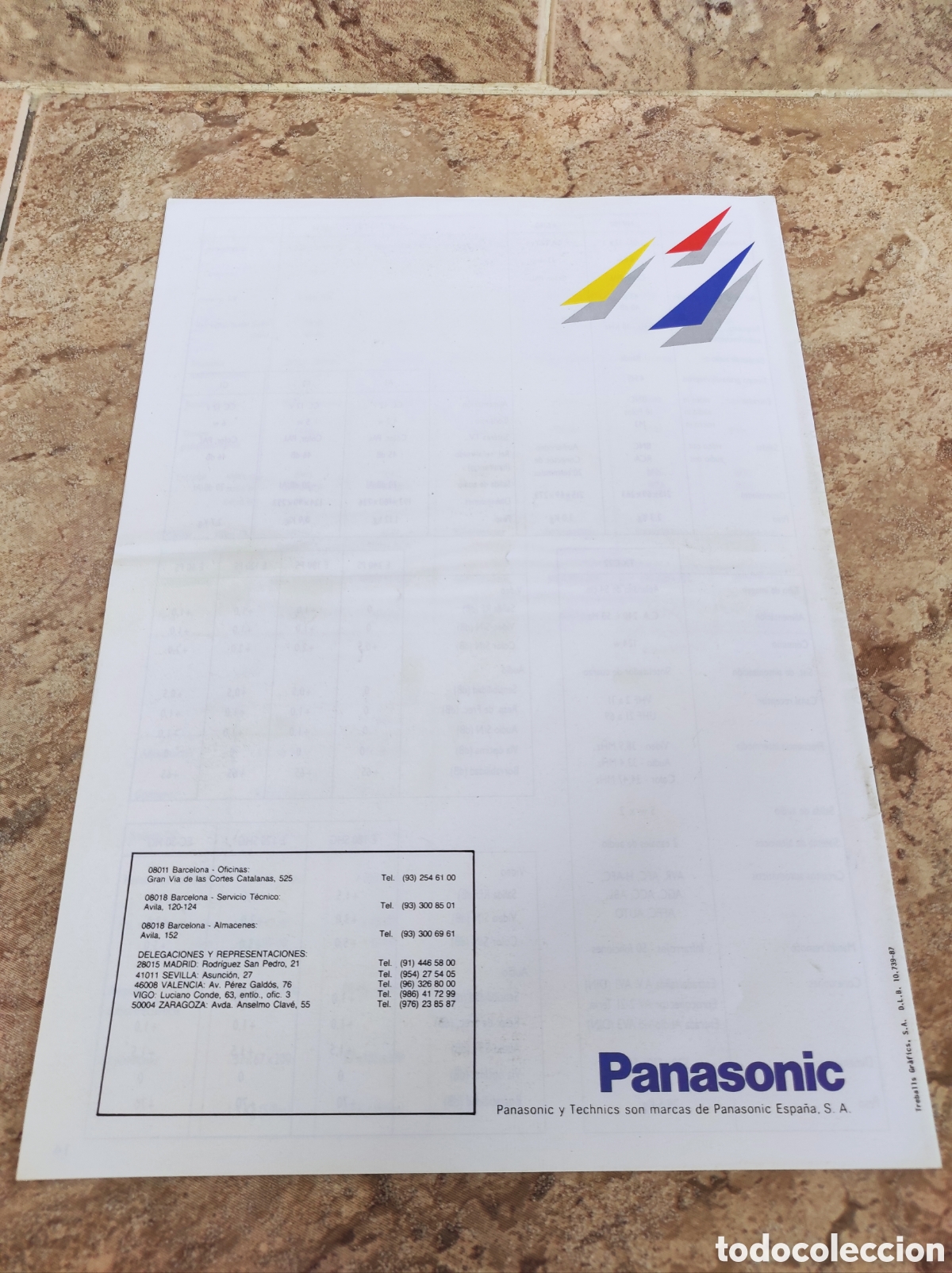 Cat&aacute;logos publicitarios: Antiguo Cat&aacute;logo V&iacute;deo VHS Panasonic - - Foto 8