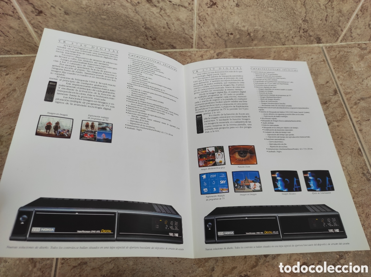 Cat&aacute;logos publicitarios: Antiguo Cat&aacute;logo V&iacute;deo VHS Nokia - - Foto 2