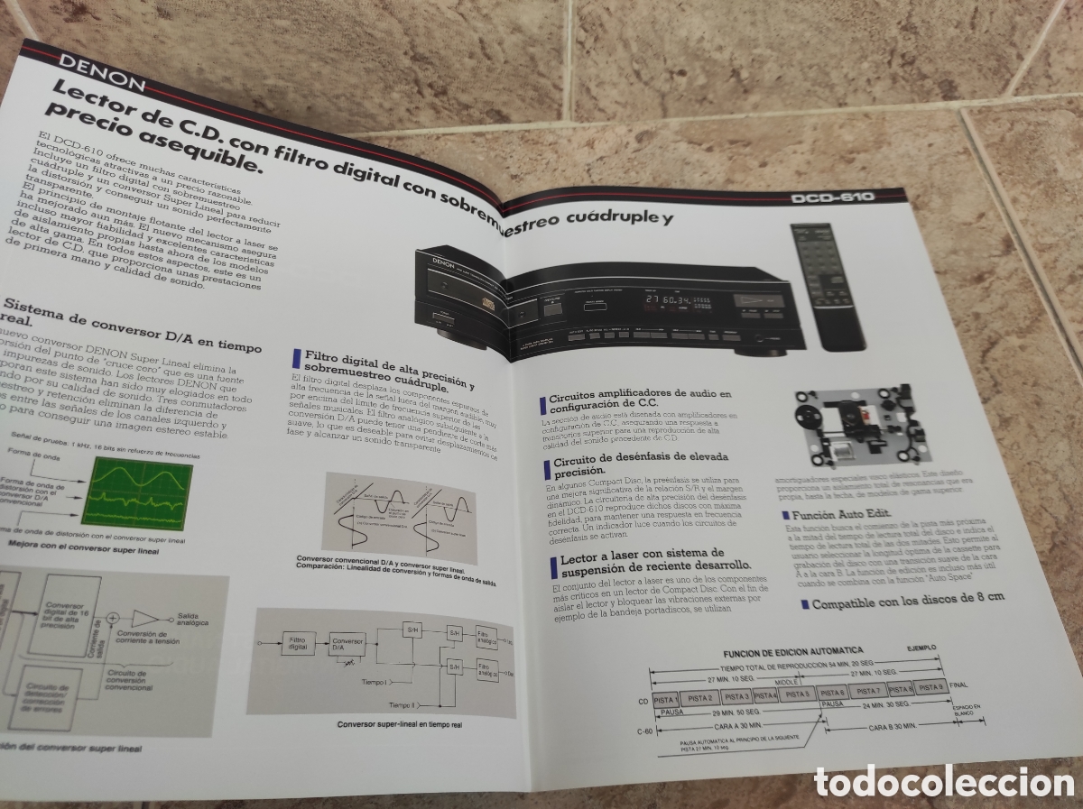Cat&aacute;logos publicitarios: Antiguo Cat&aacute;logo V&iacute;deo VHS Denon - - Foto 2