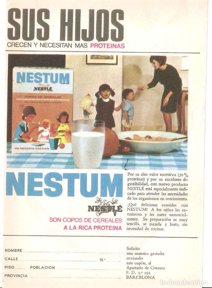 Cataloghi pubblicitari: Hoja publicidad farmacia. NESTUM de Nestle. A&ntilde;os 50. 12 x 18 cms. Vell i Bell