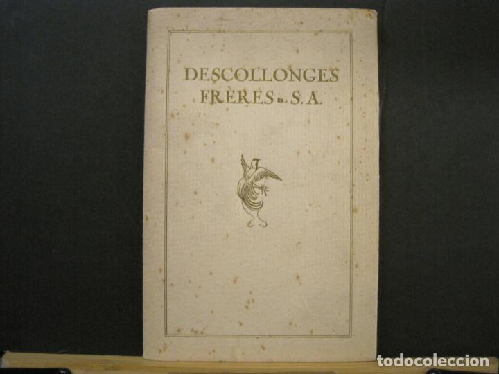 Cat&aacute;logos publicit&aacute;rios: DESCOLLONGES FRERES S.A.-CATALOGO PUBLICIDAD-VER FOTOS-(K-8066)