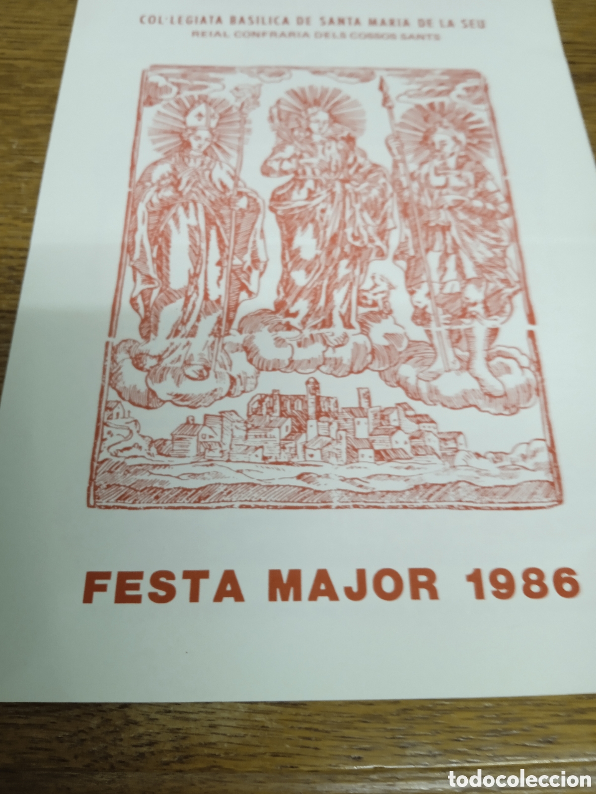 Cataloghi pubblicitari: Guia de la Festa Major 1986 Col-legiata Basilica Santa Maria de la Seu Manresa