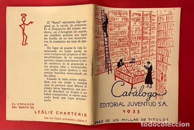 Cat&aacute;logos publicitarios: CATALOGO EDITORIAL JUVENTUD S.A. 1933