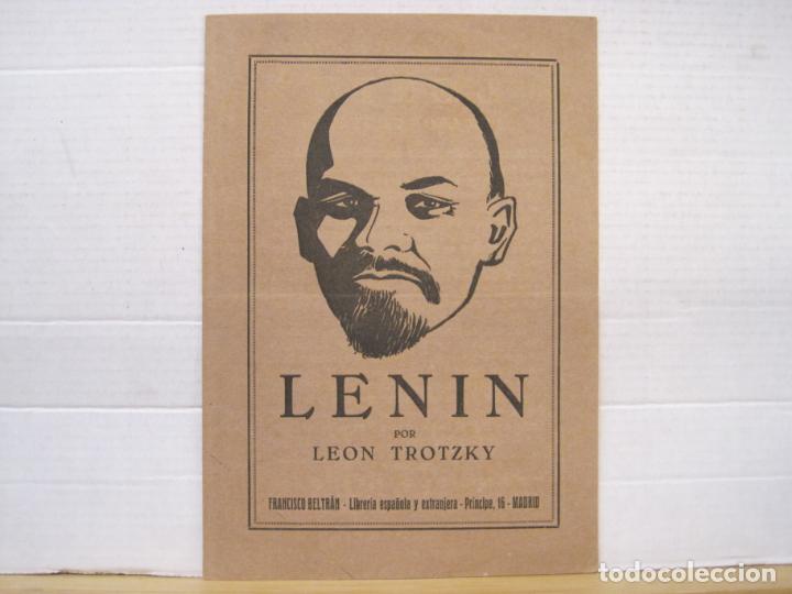Cat&aacute;logos publicit&aacute;rios: PUBLICIDAD LIBRO-LENIN POR LEON TROTZKY-LIBRERIA FRANCISCO BELTRAN-MADRID-VER FOTOS-(K-8140)