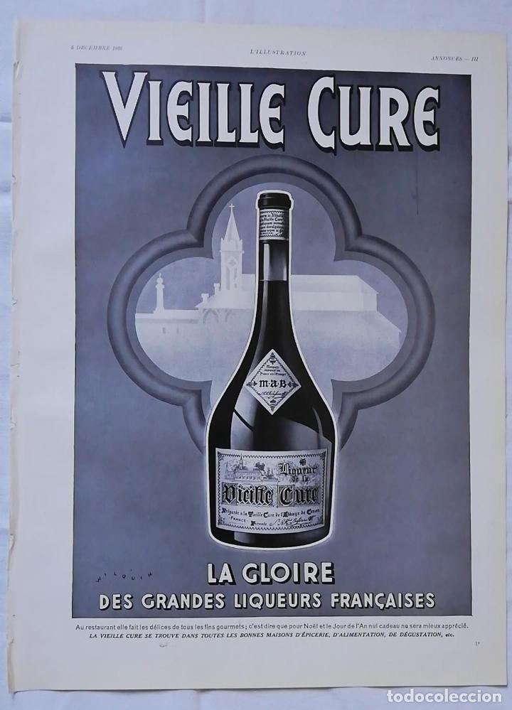 Cataloghi pubblicitari: ANTIGUA PUBLICIDAD / OLD ADVERT 1936 : VIEILLE CURE LA GLOIRE DES GRANDES LIQUEURS FRAN&Ccedil;AISES