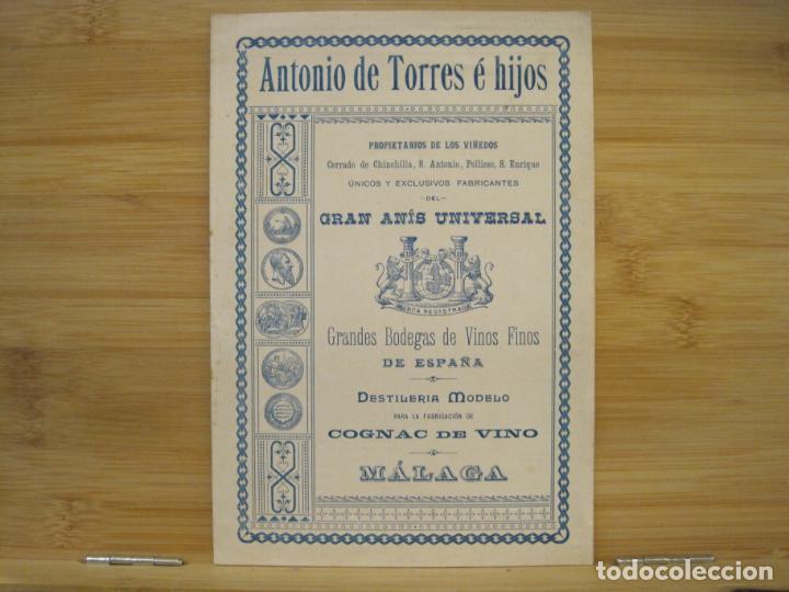 Cat&aacute;logos publicit&aacute;rios: ANTONIO DE TORRES E HIJOS-MALAGA-CATALOGO PUBLICIDAD-VER FOTOS-(K-8224)