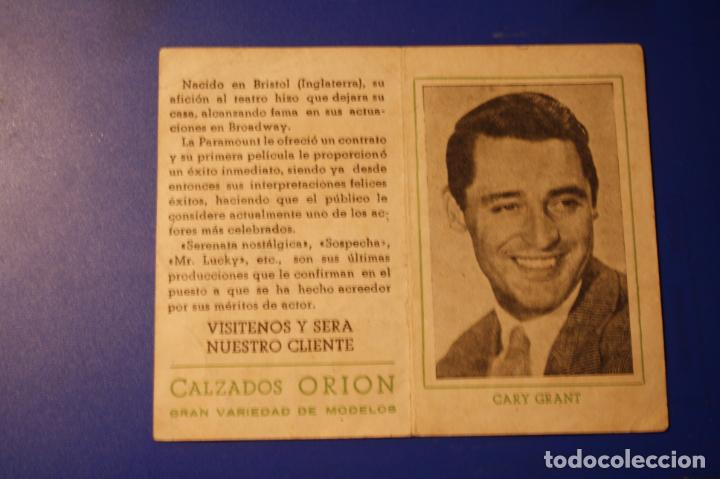 Cat&aacute;logos publicitarios: CALZADOS ORION D&iacute;ptico publicidad y cine BARCELONA CARY GRANT