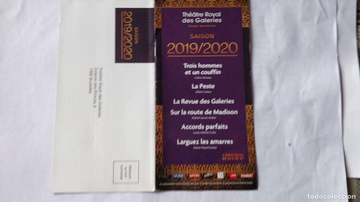 Cat&aacute;logos publicitarios: CAT&Aacute;LOGO 2019/2020 TH&Eacute;ATRE ROYAL DES GALERIES. TODO EN FRANC&Eacute;S. 6 P&Aacute;GINAS.