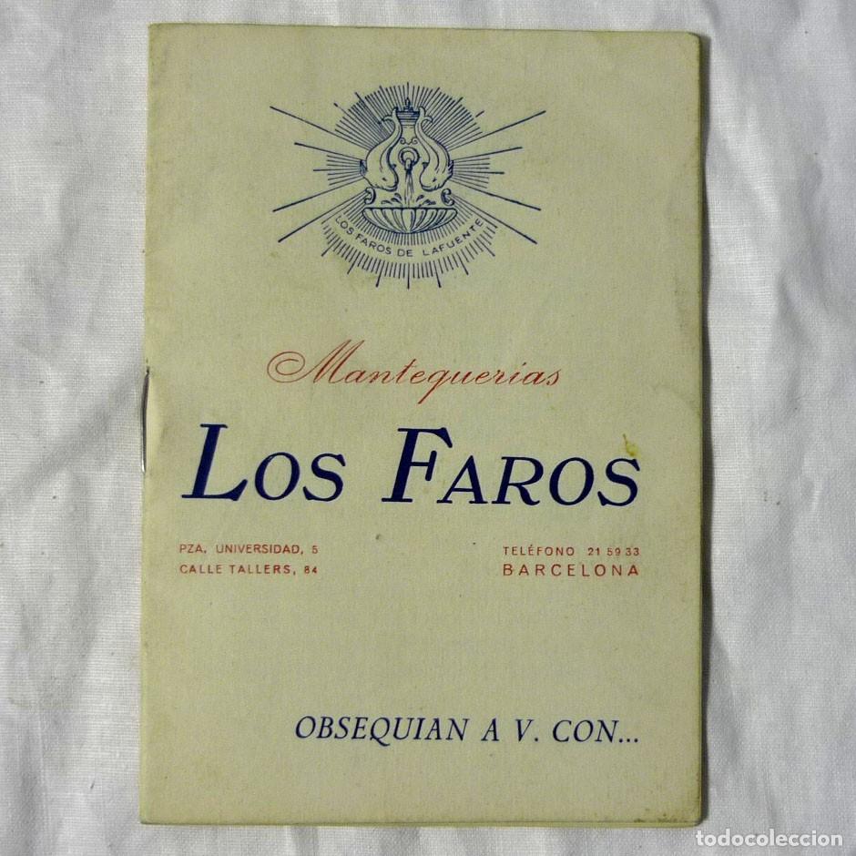 Werbekataloge: Librito Mantequer&iacute;as Los Faros Barcelona, a&ntilde;os 50, 12 p&aacute;ginas