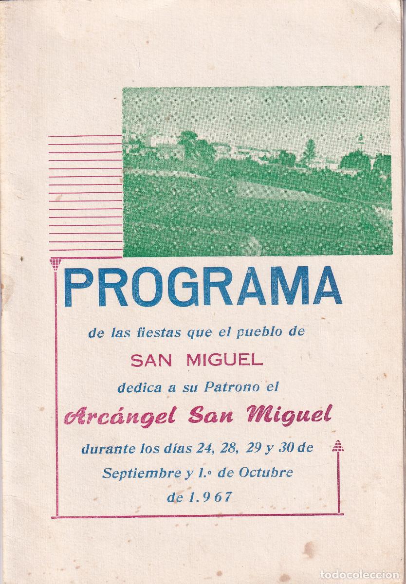 Cat&aacute;logos publicitarios: PROGRAMA FIESTAS 1967 SAN MIGUEL TENERIFE