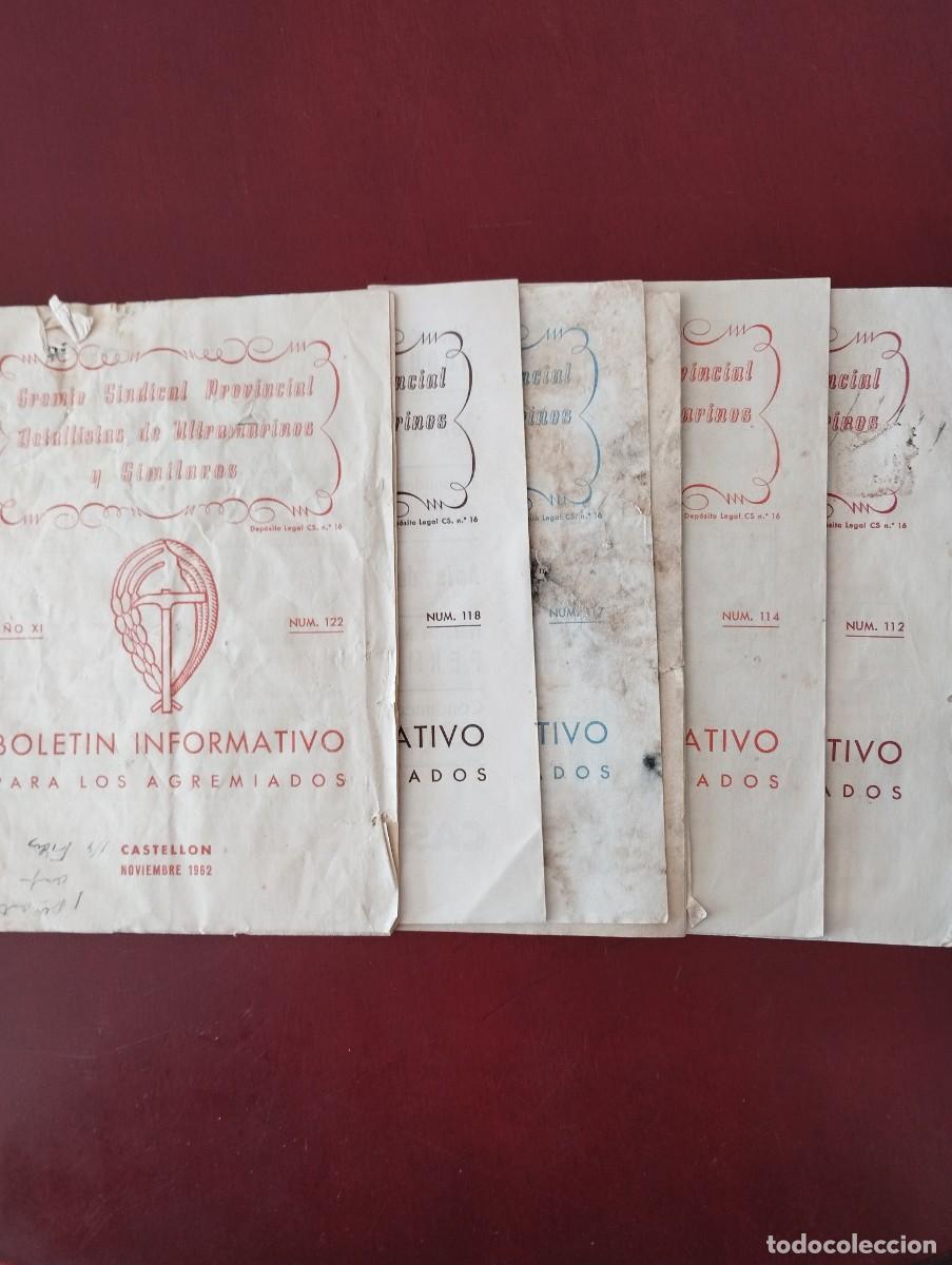 Werbekataloge: 4 BOLETIN INFORMATIVO PARA LOS AGREMIADOS CASTELL&Oacute;N 1962