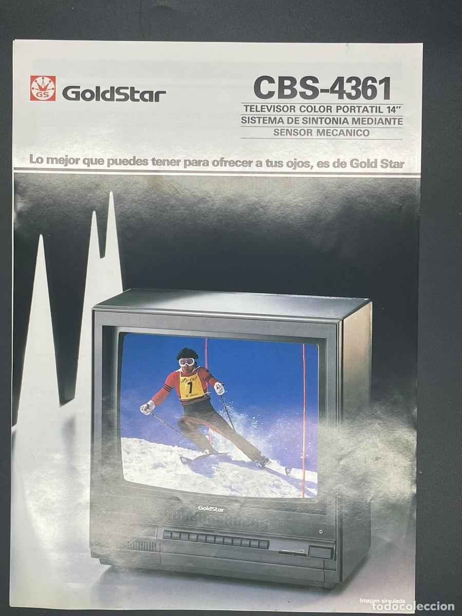 Werbekataloge: CATALOGO GOLDSTAR CBS-4361 TELEVISOR PORTATIL 14&rdquo;