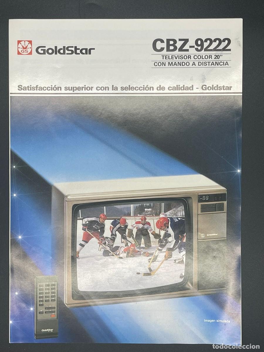 Werbekataloge: CATALOGO GOLDSTAR CBZ-9222 TELEVISOR COLOR 20&rdquo;