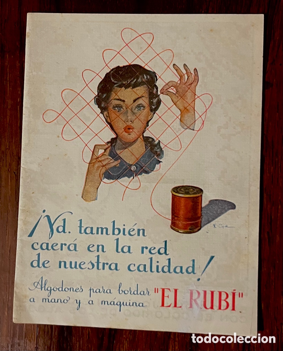 Cat&aacute;logos publicitarios: CATALOGO DE ALGODONES PARA BORDAR &rdquo;EL RUB&Iacute;&rdquo;