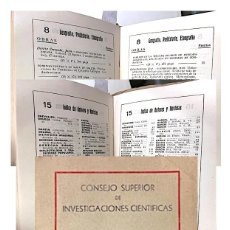 Catálogos publicitarios: CATÁLOGO. CONSEJO SUPERIOR DE INVESTIGACIONES CIENTÍFICAS. (1947) 218 PÁGS. ÍNDICE DE TEMAS Y AUTORE. Lote 387461289
