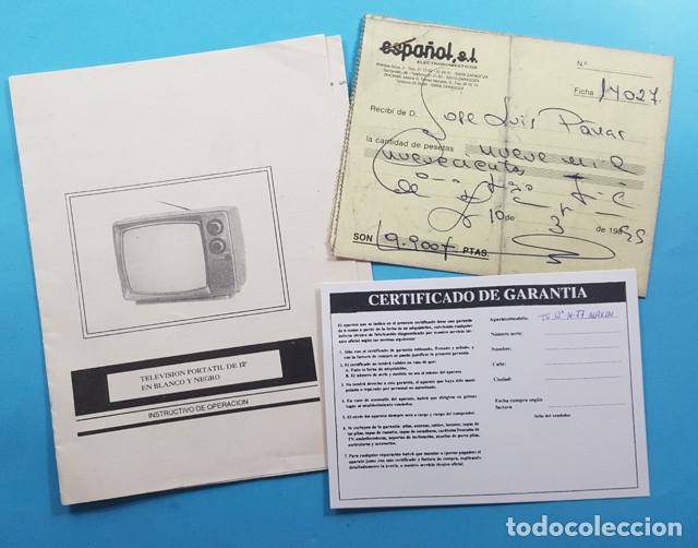 Werbekataloge: TRIPTICO INSTRUCCIONES TELEVISION PORTATIL DE 12&rdquo; + GARANT&Iacute;A + 2 RECIBOS PAGO